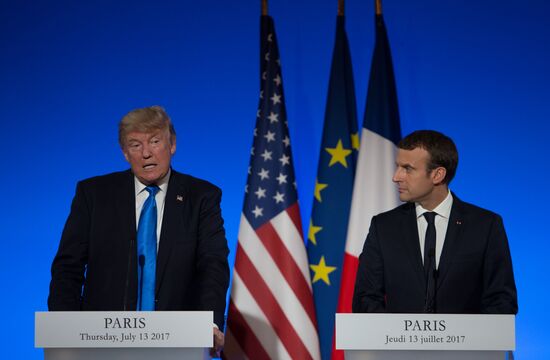 US President Donald Trump's visit to Paris