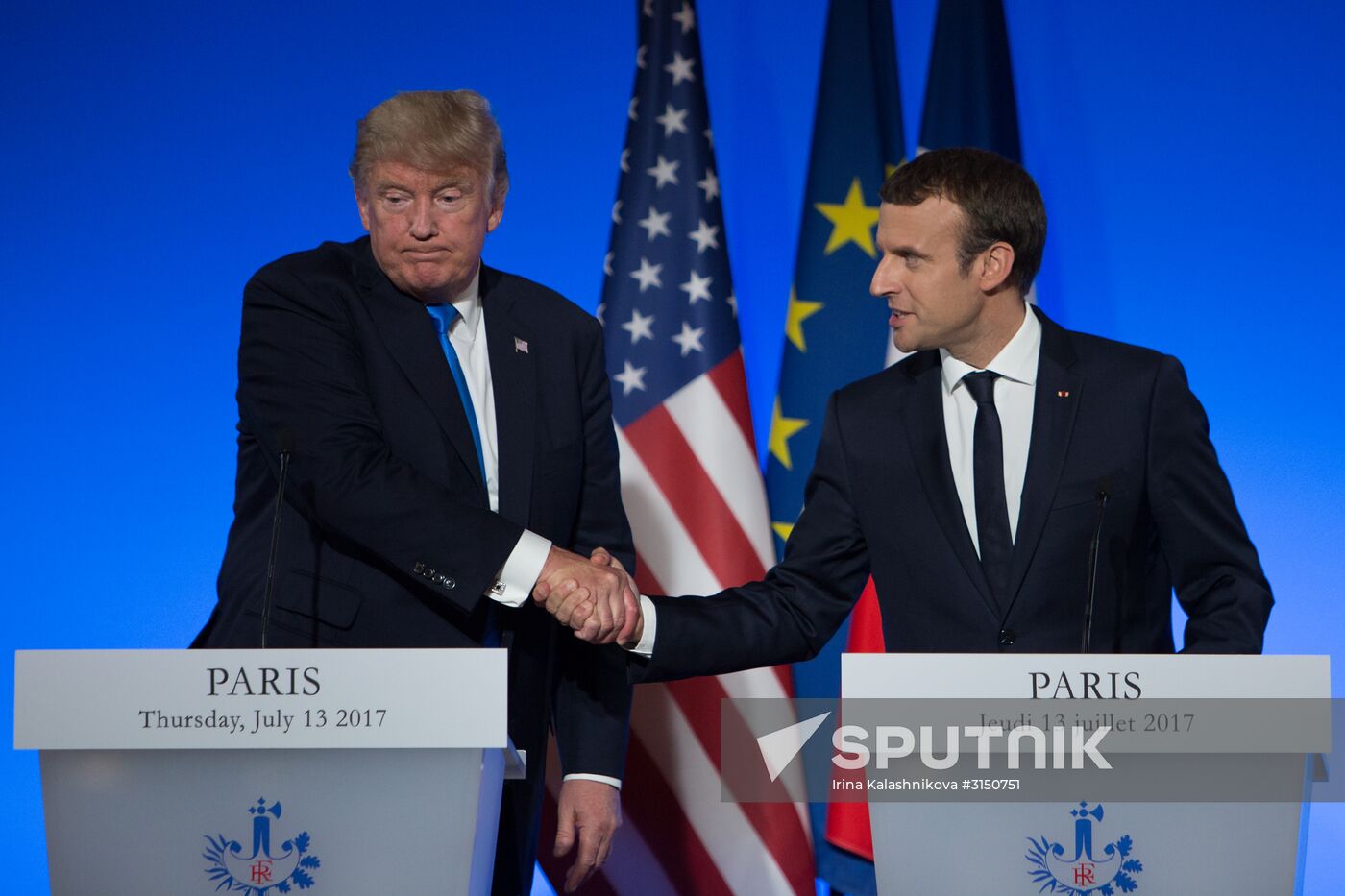 US President Donald Trump's visit to Paris