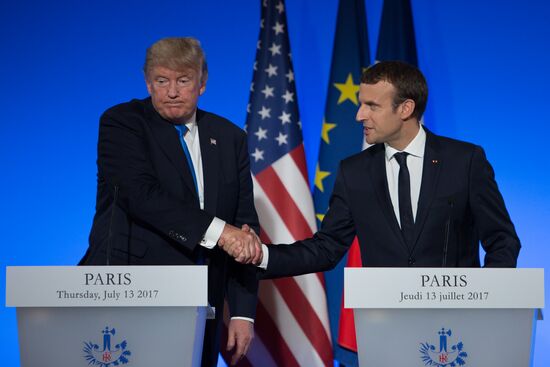 US President Donald Trump's visit to Paris