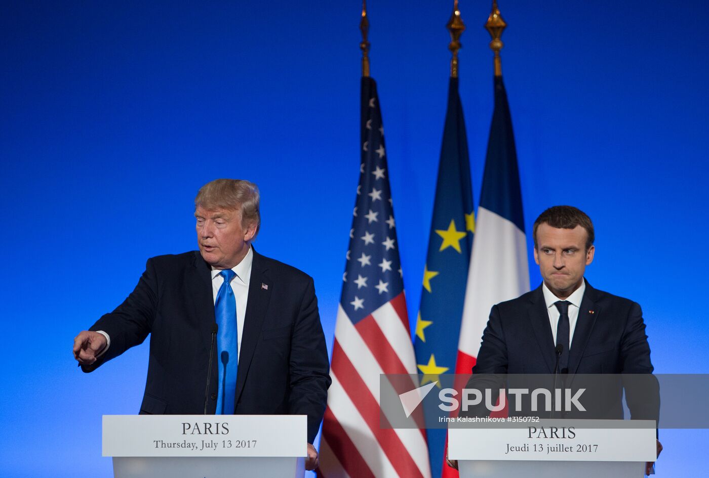 US President Donald Trump's visit to Paris