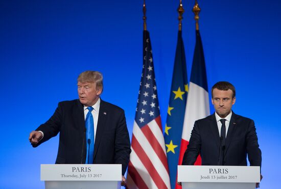 US President Donald Trump's visit to Paris