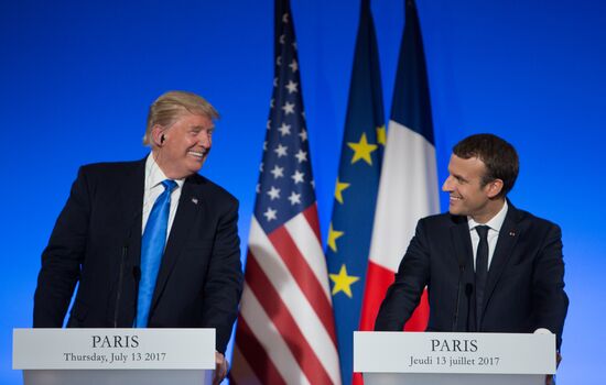 US President Donald Trump's visit to Paris