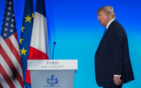 US President Donald Trump's visit to Paris