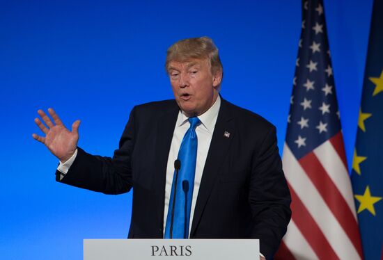 US President Donald Trump's visit to Paris