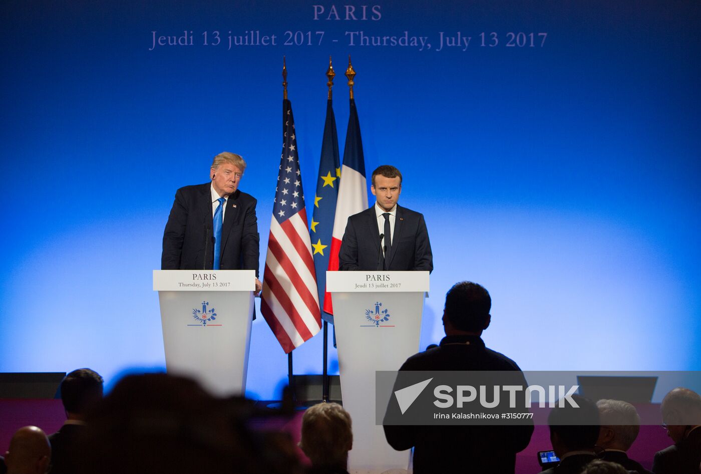 US President Donald Trump's visit to Paris