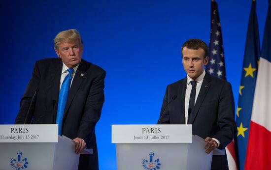 US President Donald Trump's visit to Paris