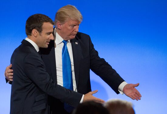 US President Donald Trump's visit to Paris