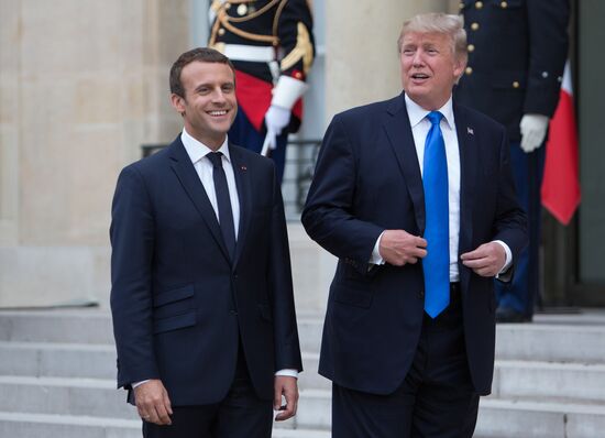 US President Donald Trump's visit to Paris