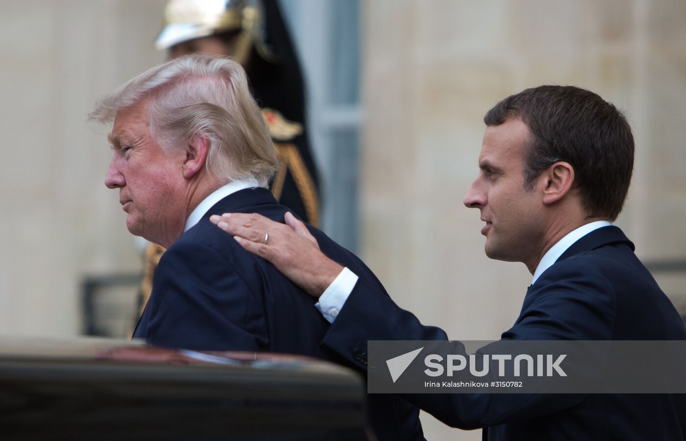 US President Donald Trump's visit to Paris