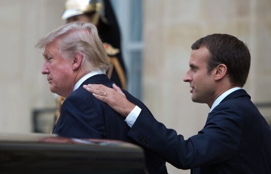 US President Donald Trump's visit to Paris