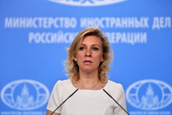 Briefing by Russian Foreign Ministry Spokesperson Maria Zakharova