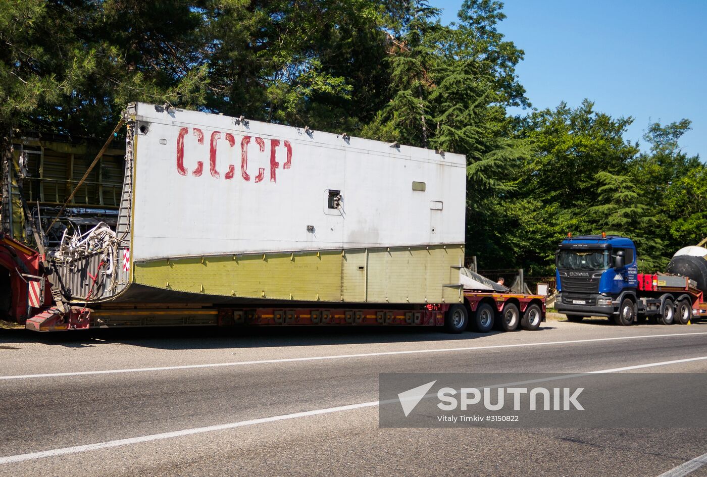 Model of Buran spacecraft arrives in Krasnodar Territory