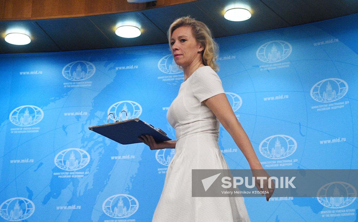 Briefing by Russian Foreign Ministry Spokesperson Maria Zakharova