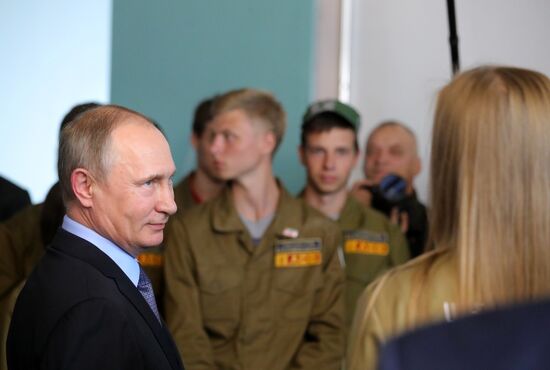 Russian President Vladimir Putin visits Belgorod Region