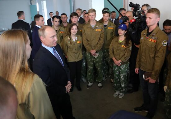 Russian President Vladimir Putin visits Belgorod Region
