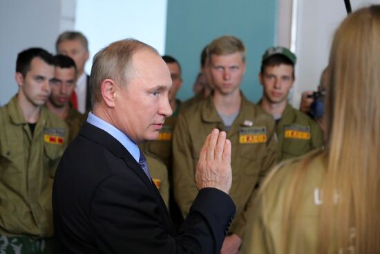 Russian President Vladimir Putin visits Belgorod Region