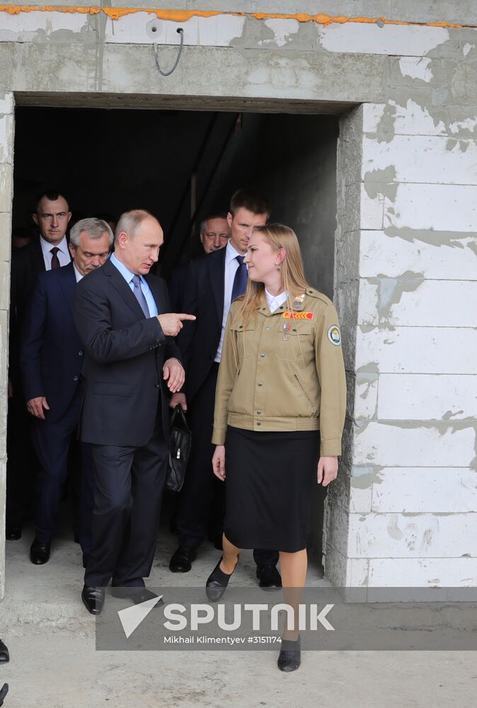 Russian President Vladimir Putin visits Belgorod Region