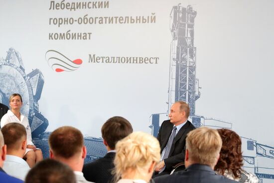 Russian President Vladimir Putin visits Belgorod Region