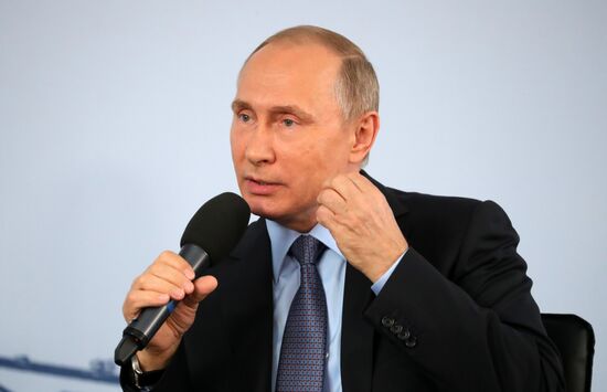 Russian President Vladimir Putin visits Belgorod Region