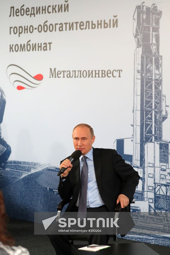 Russian President Vladimir Putin visits Belgorod Region
