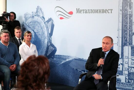 Russian President Vladimir Putin visits Belgorod Region