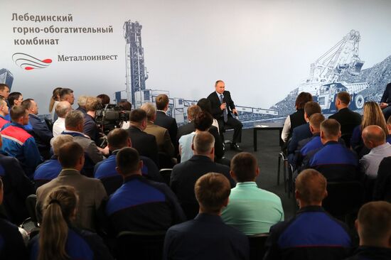 Russian President Vladimir Putin visits Belgorod Region