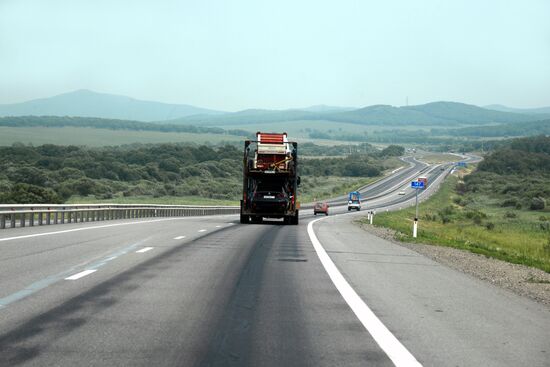 A370 Ussuri highway from Vladivostok to Khabarovsk