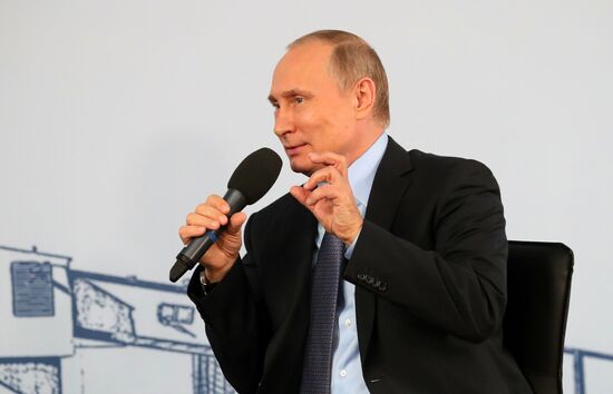 Russian President Vladimir Putin visits Belgorod Region