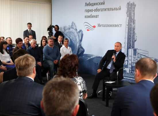 Russian President Vladimir Putin visits Belgorod Region