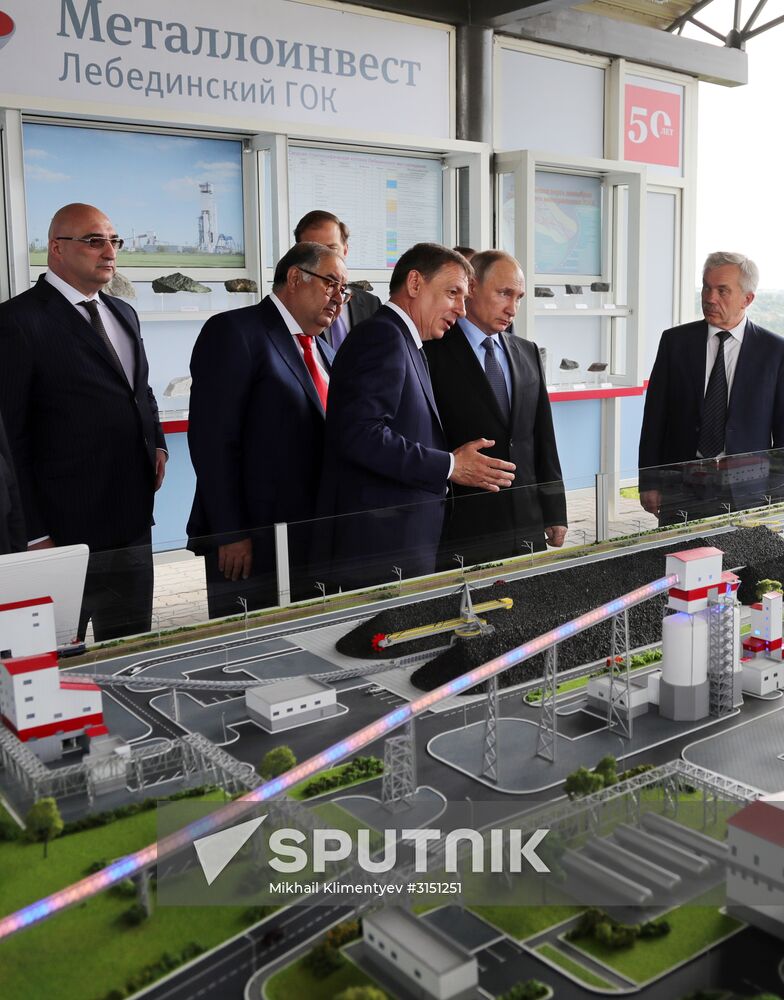 Russian President Vladimir Putin visits Belgorod Region