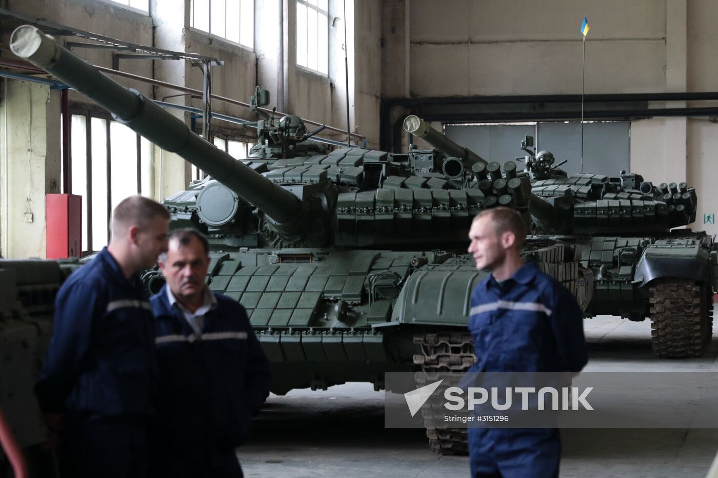 Military vehicles demonstrated at Lviv Armor Tank Plant