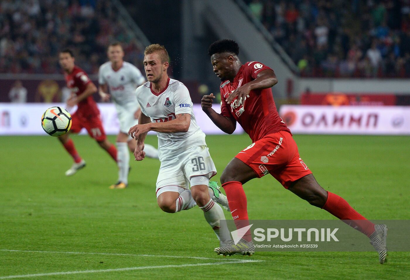 Football. Russian Super Cup. Spartak vs. Lokomotiv