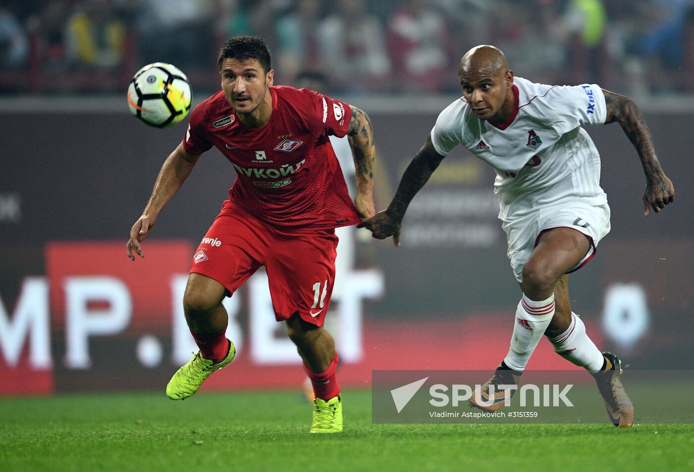 Football. Russian Super Cup. Spartak vs. Lokomotiv