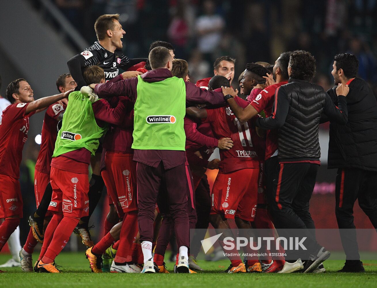 Football. Russian Super Cup. Spartak vs. Lokomotiv