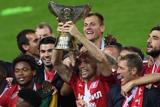 Football. Russian Super Cup. Spartak vs. Lokomotiv