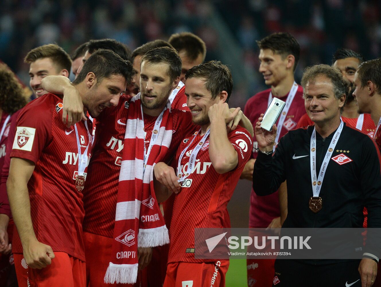 Football. Russian Super Cup. Spartak vs. Lokomotiv