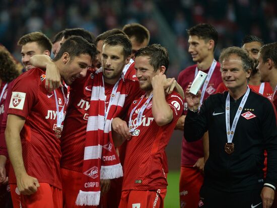 Football. Russian Super Cup. Spartak vs. Lokomotiv