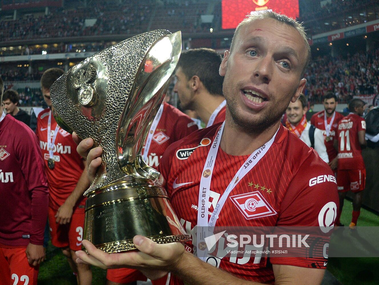 Football. Russian Super Cup. Spartak vs. Lokomotiv