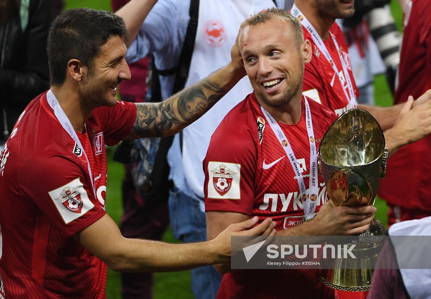 Football. Russian Super Cup. Spartak vs. Lokomotiv