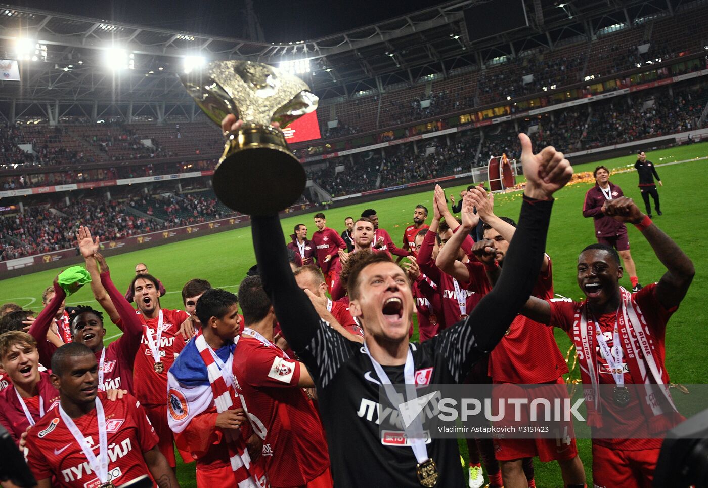 Football. Russian Super Cup. Spartak vs. Lokomotiv
