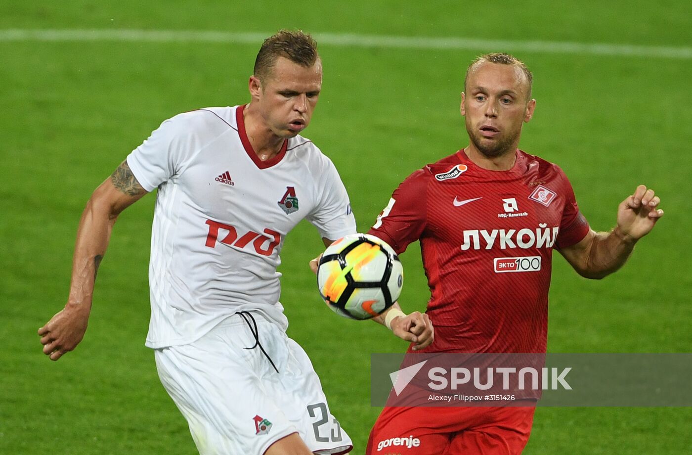 Football. Russian Super Cup. Spartak vs. Lokomotiv