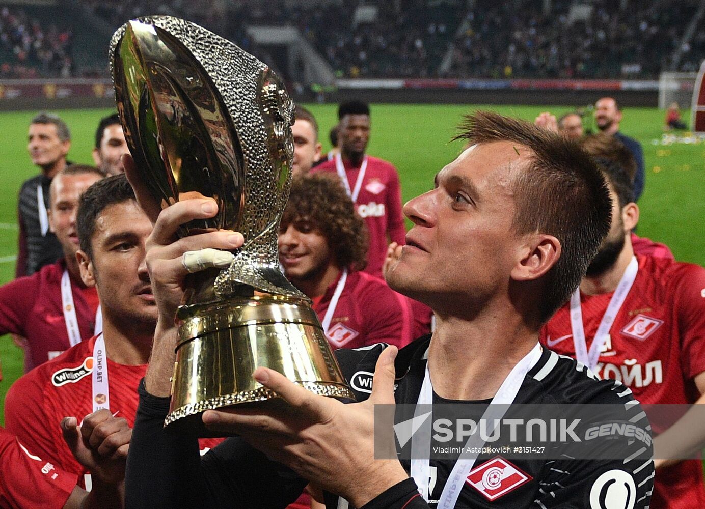 Football. Russian Super Cup. Spartak vs. Lokomotiv