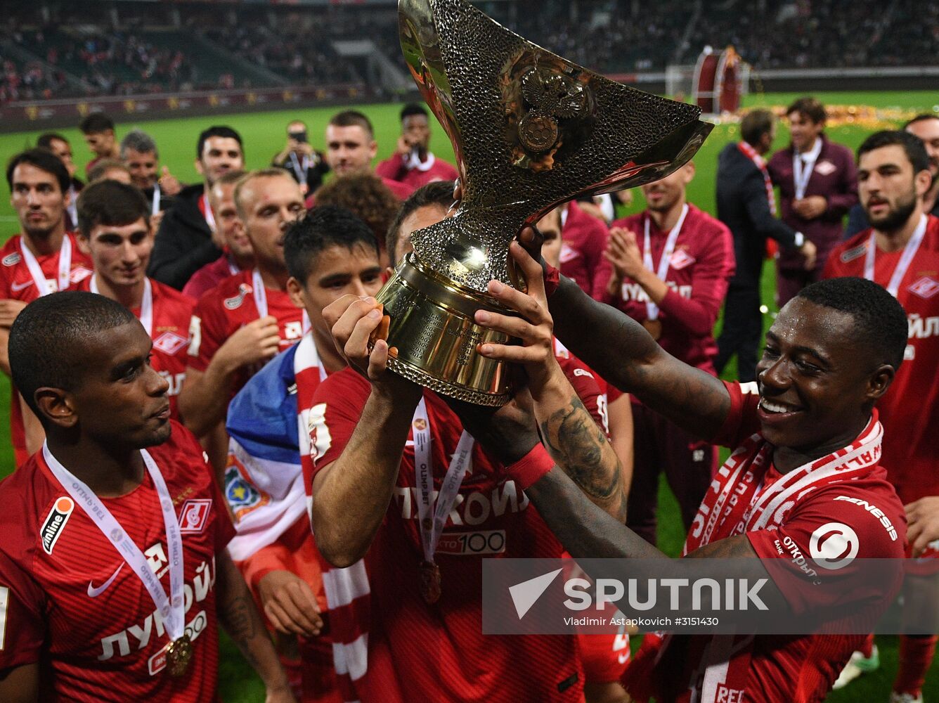 Football. Russian Super Cup. Spartak vs. Lokomotiv