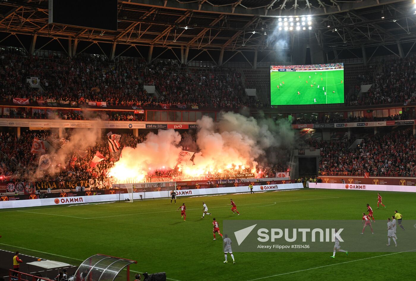 Football. Russian Super Cup. Spartak vs. Lokomotiv
