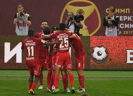 Football. Russian Super Cup. Spartak vs. Lokomotiv