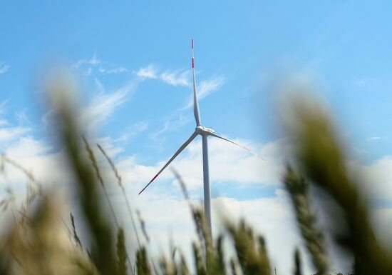 Wind farm under construction in Ulyanovsk