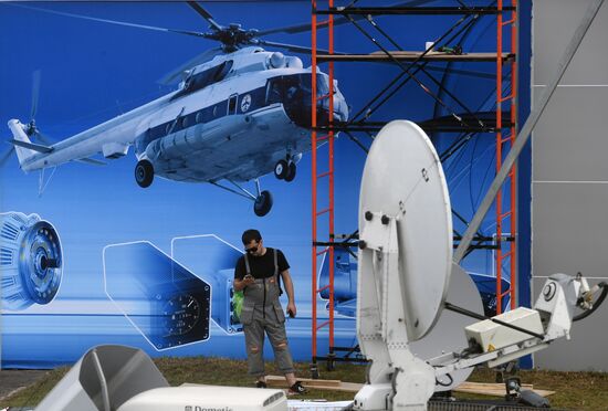 Preparations for opening of Maks 2017 International Aviation and Space Salon