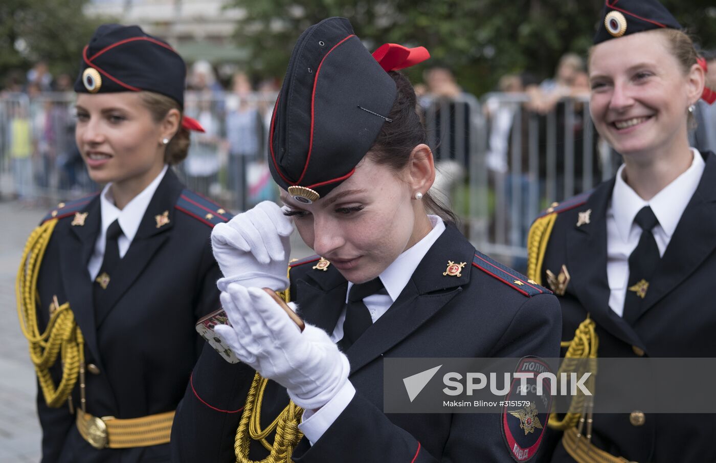 Prom of students of Kikotya Moscow University of Ministry of Internal Affairs on Red Square