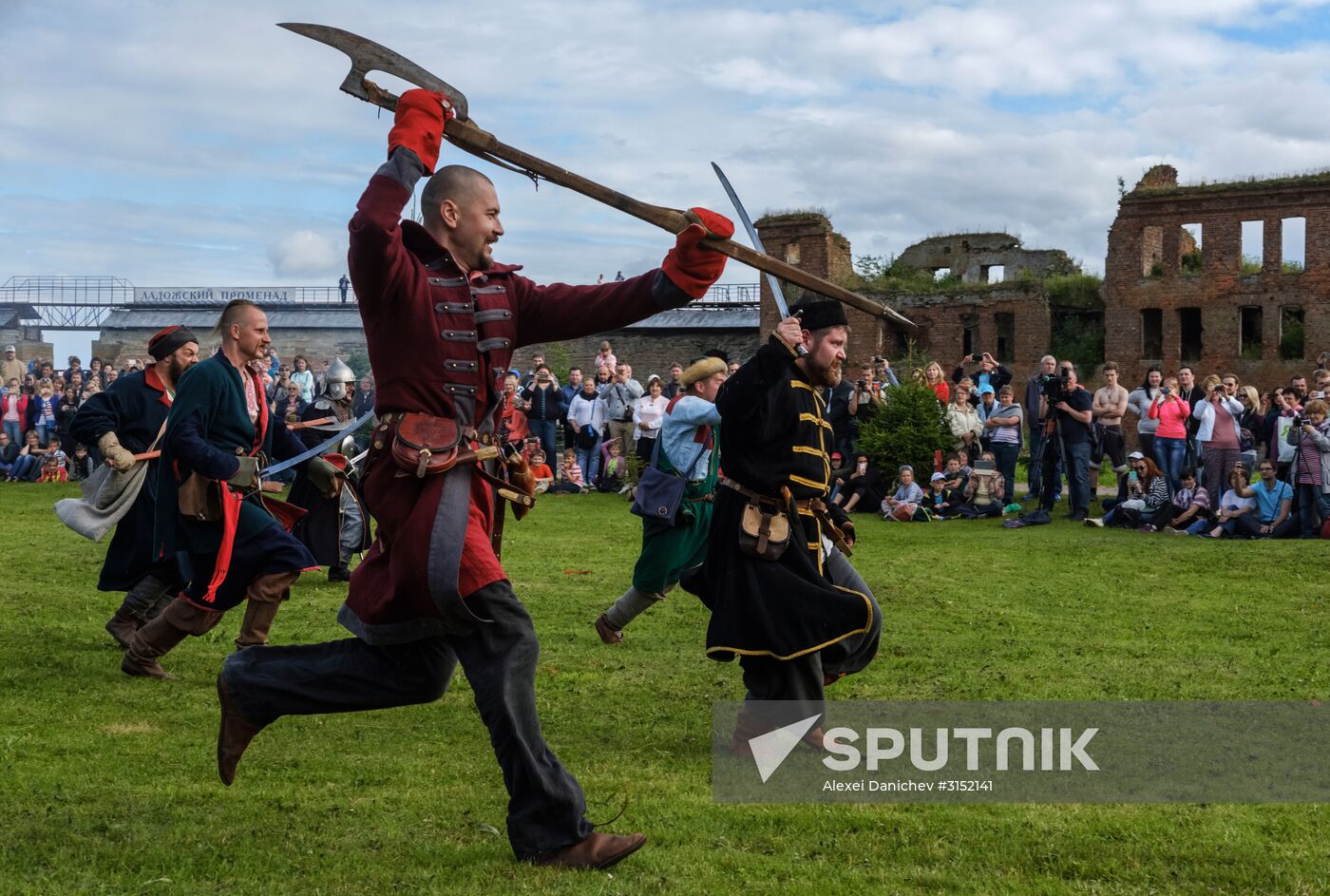 The Guardian in the Source of the Neva historical festival in Leningrad Region