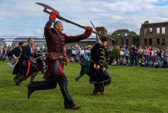 The Guardian in the Source of the Neva historical festival in Leningrad Region